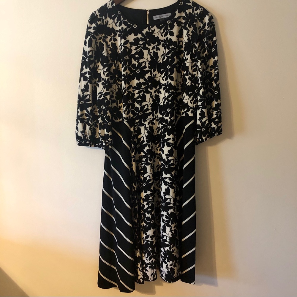 Danny & Nicole 3/4 Sleeve Dress